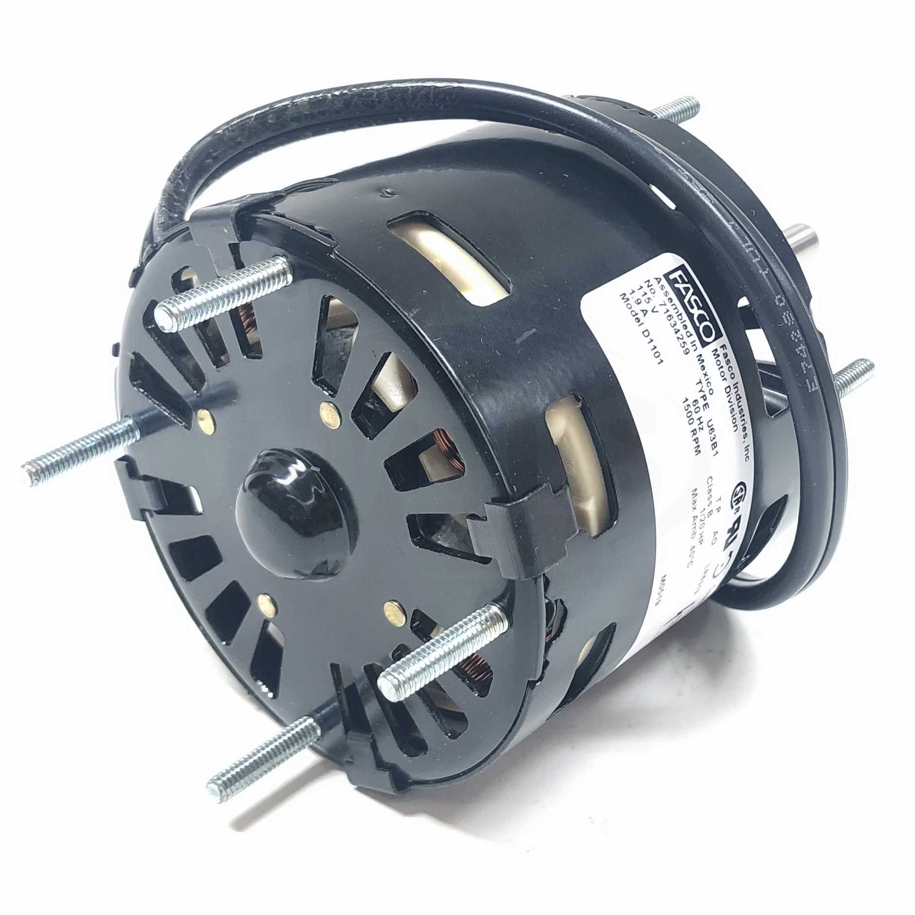 D1101 Fasco 1/20HP OEM Replacement Electric Motor, 1500RPM