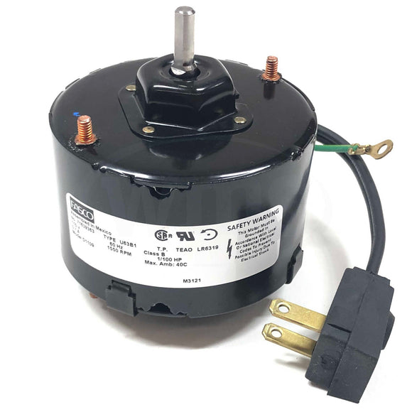 D1109 Fasco 1/100HP General Purpose Electric Motor, 1500RPM