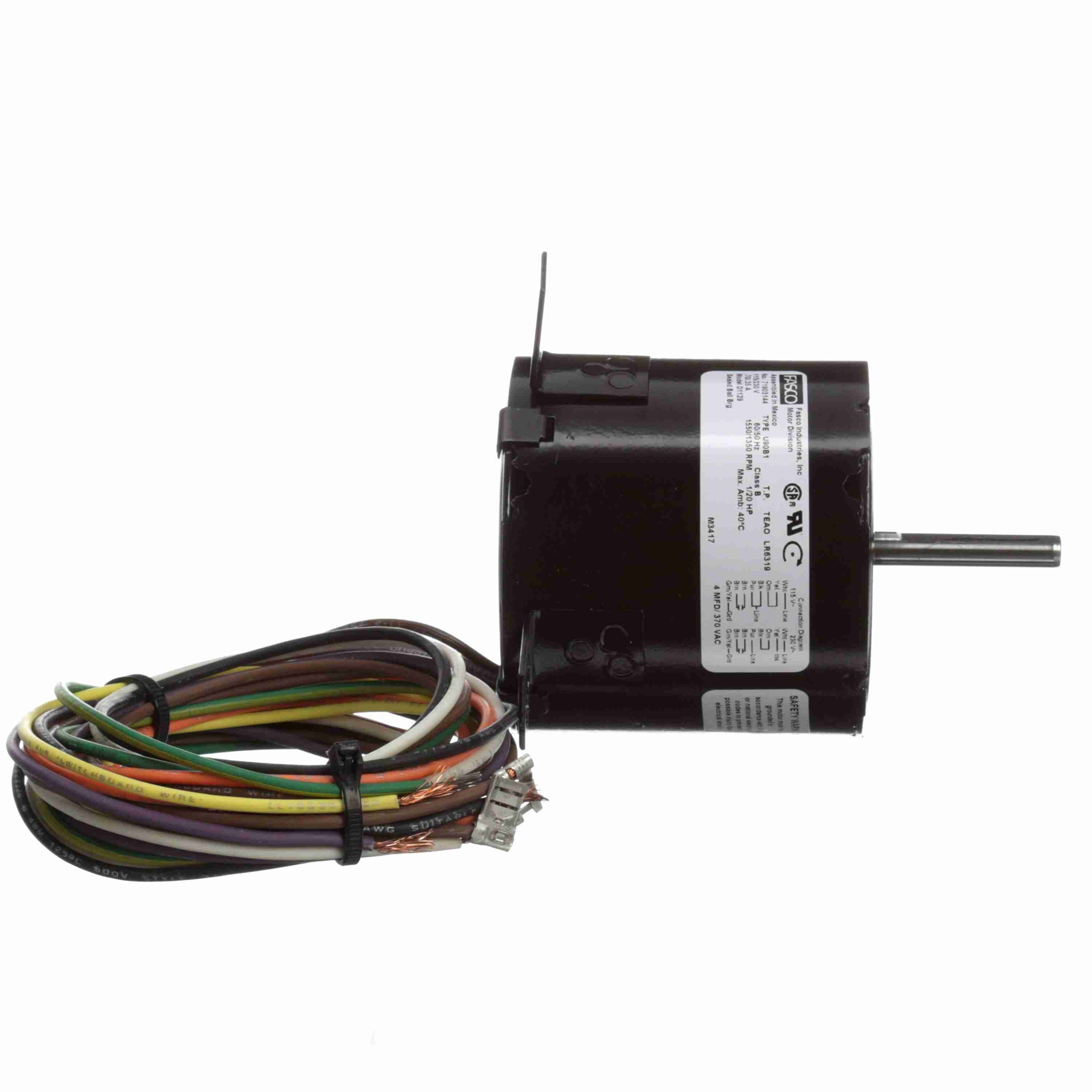 D1129 Fasco 1/20HP Refrigeration Electric Motor, 1550/1350RPM - 0