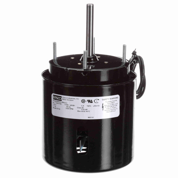 D134 Fasco 1/25HP Electric Motor, 3.91", 1500 RPM
