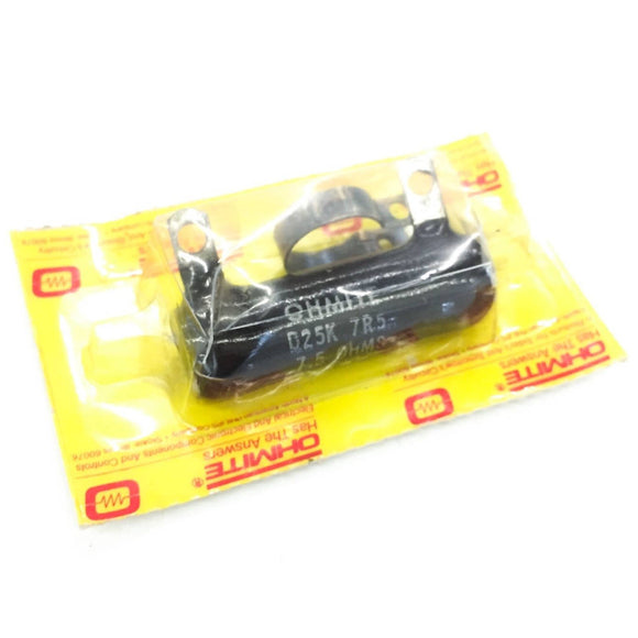 Ohmite D25K7R5 Resistor 25W 7.5 Ohm