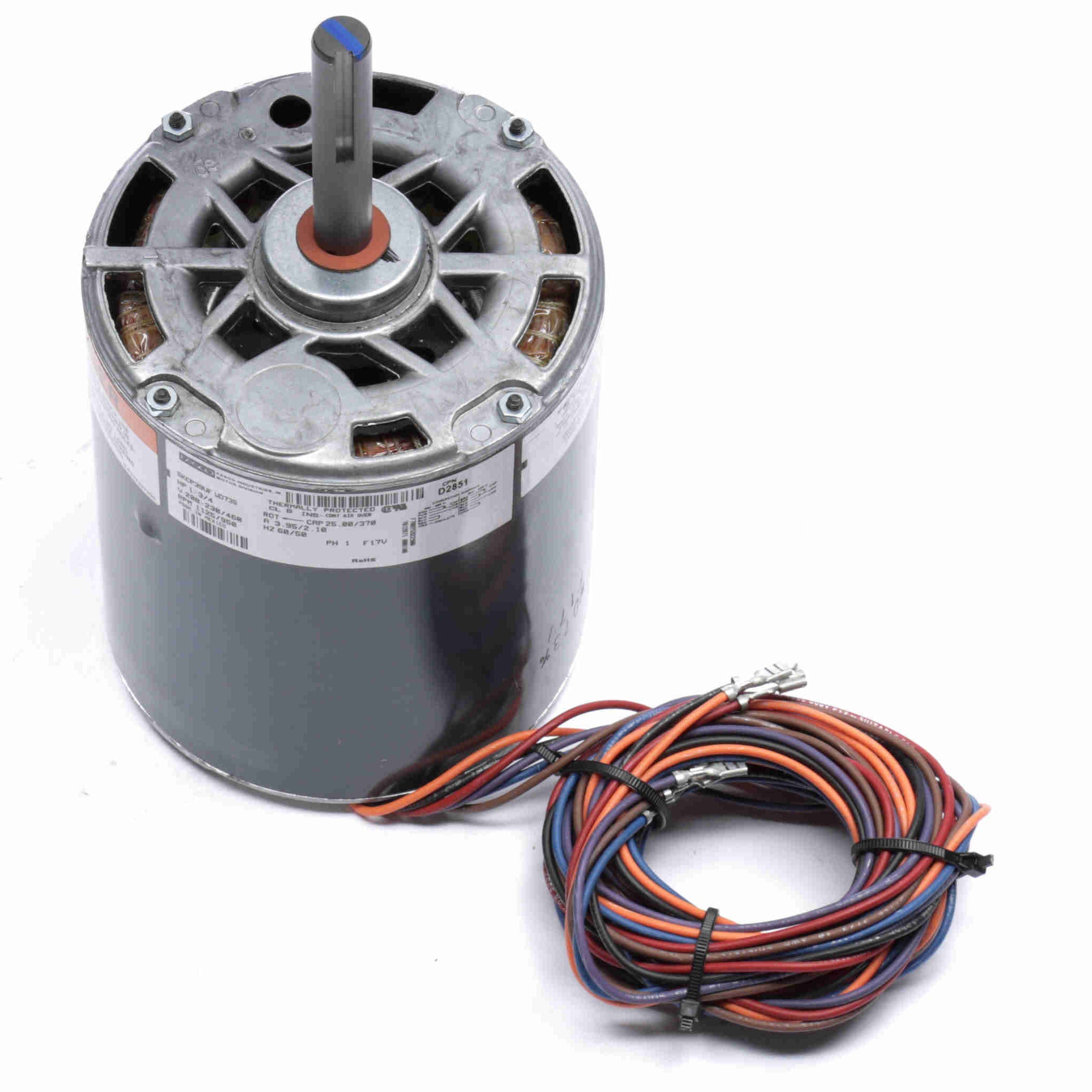 D2851 Fasco 1.75HP OEM Replacement Electric Motor, 1125/950RPM - 0