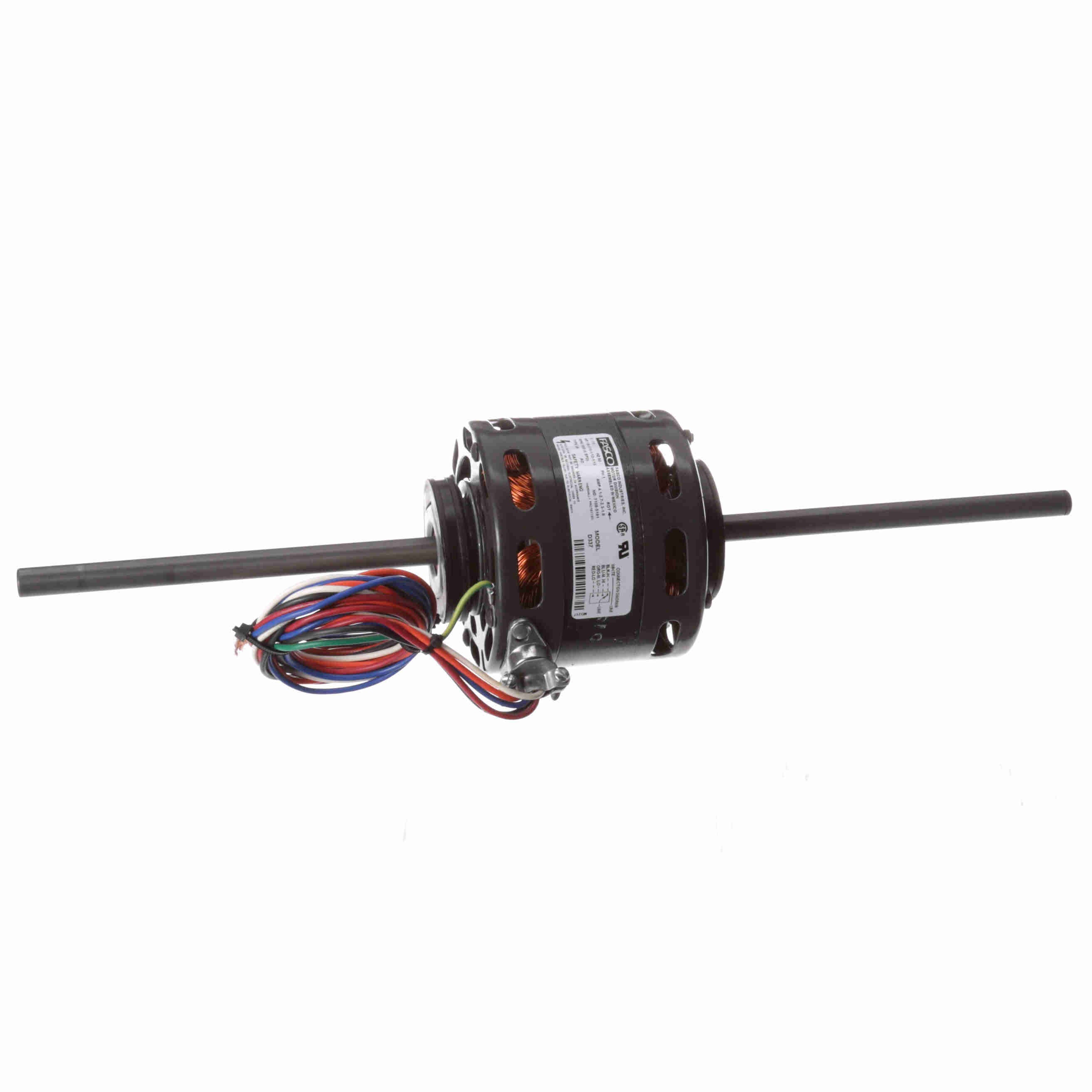 D337 Fasco 1/8,1/10,1/12,1/15HP Room Air Conditioner Electric Motor, 1550RPM