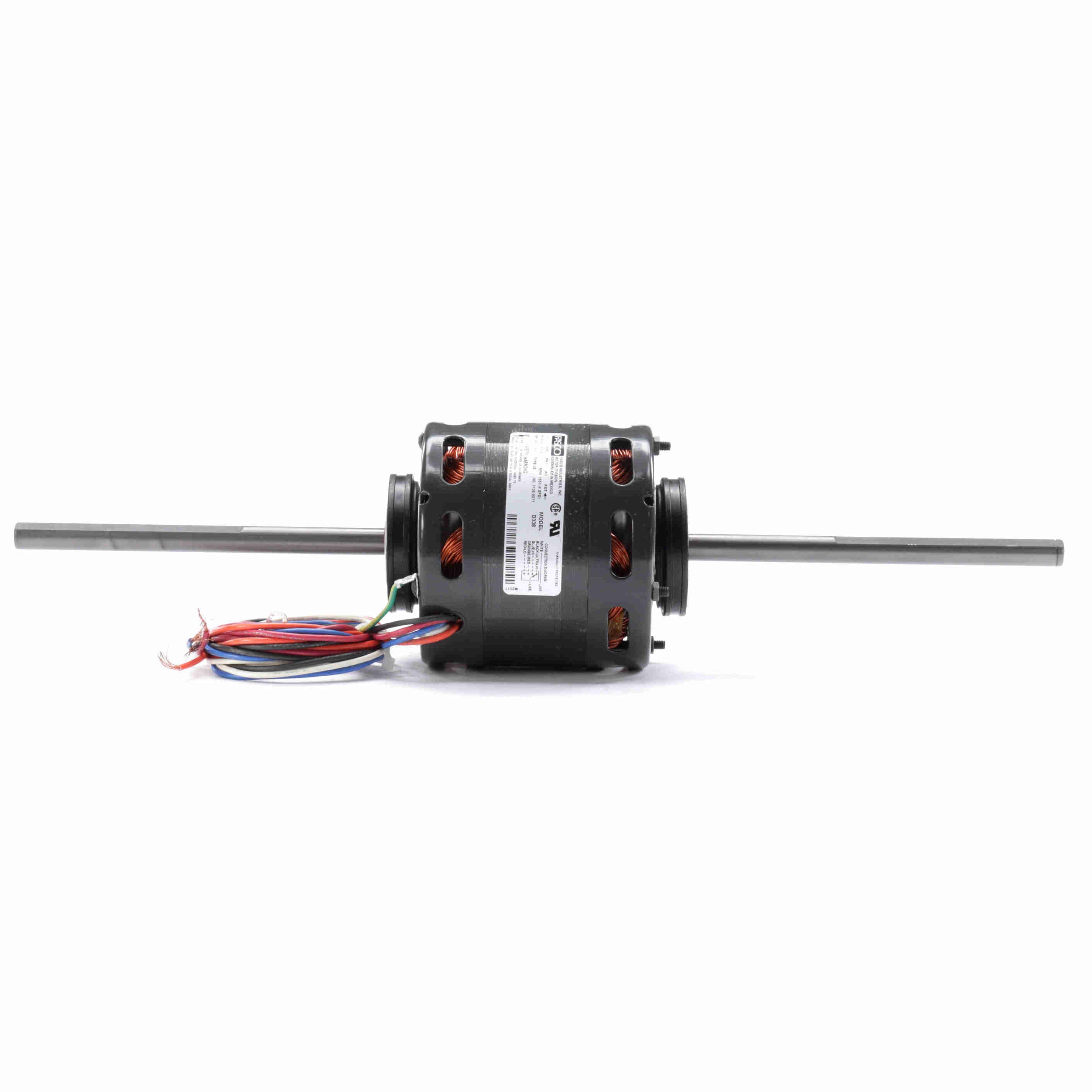 D338 Fasco 1/6, 1/10, 1/12, 1/15HP Electric Motor, 1550RPM - 0