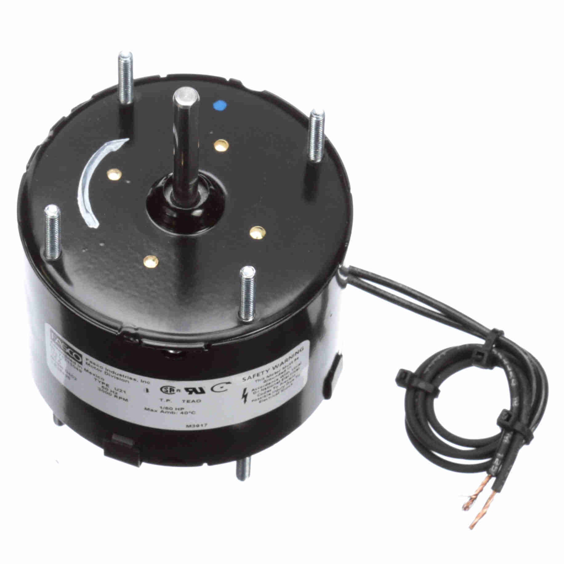 D402 Fasco 1/60HP Fan & Blower Electric Motor, 3000RPM - 0