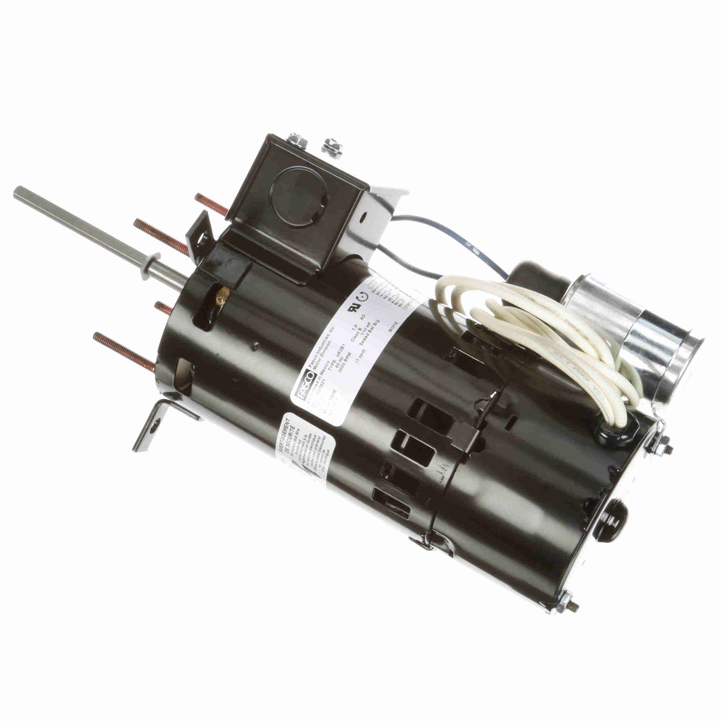 D410 Fasco 1/10HP Draft Inducer Electric Motor, 3000RPM - 0