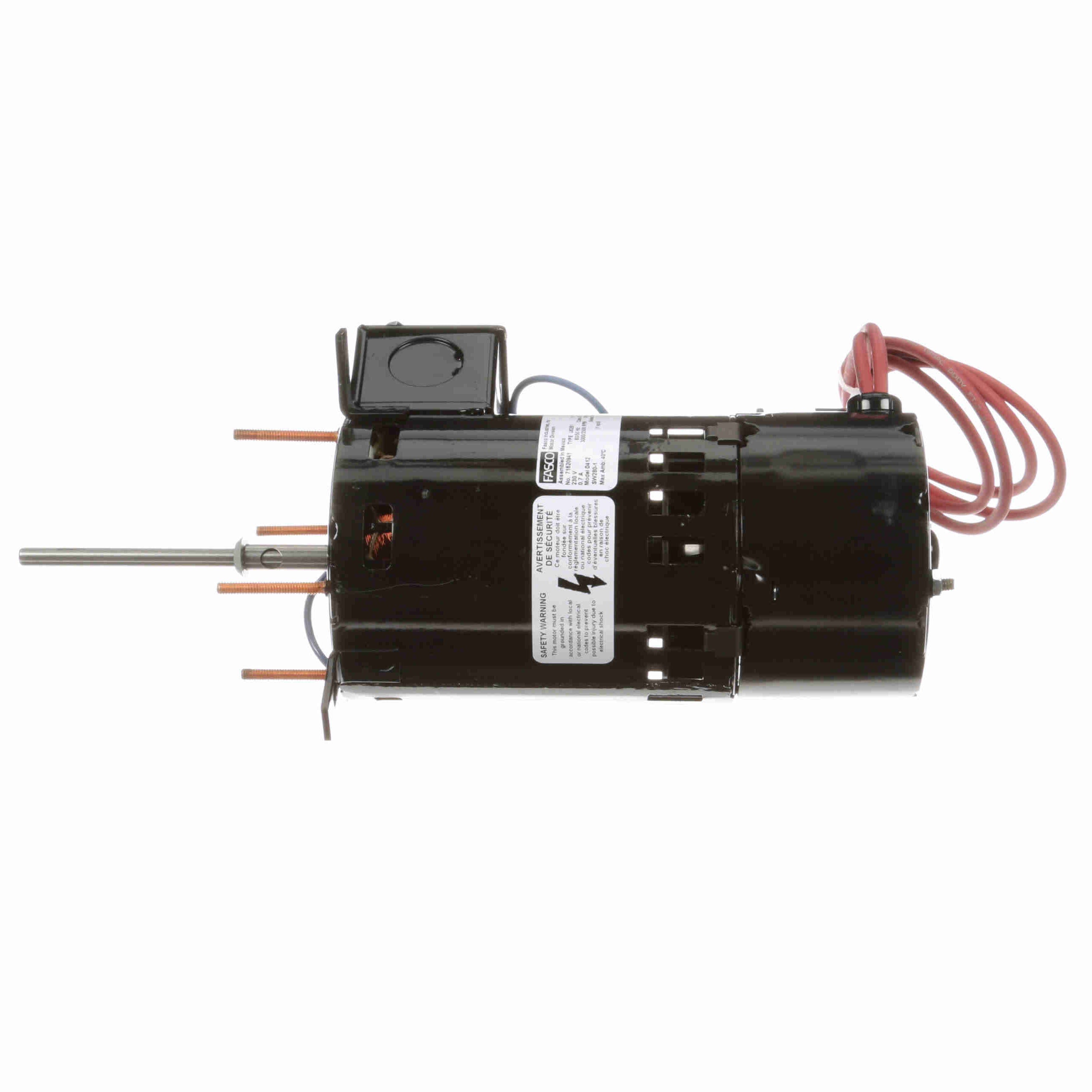 D412 Fasco 1/9HP Draft Inducer Electric Motor, 3000RPM - 0