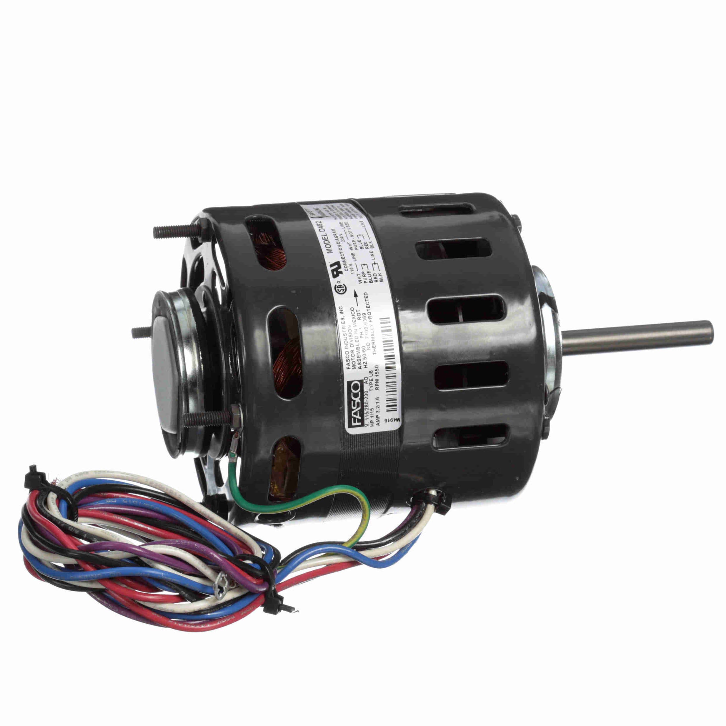 D482 Fasco 1/15HP Refrigeration Electric Motor, 1550RPM - 0