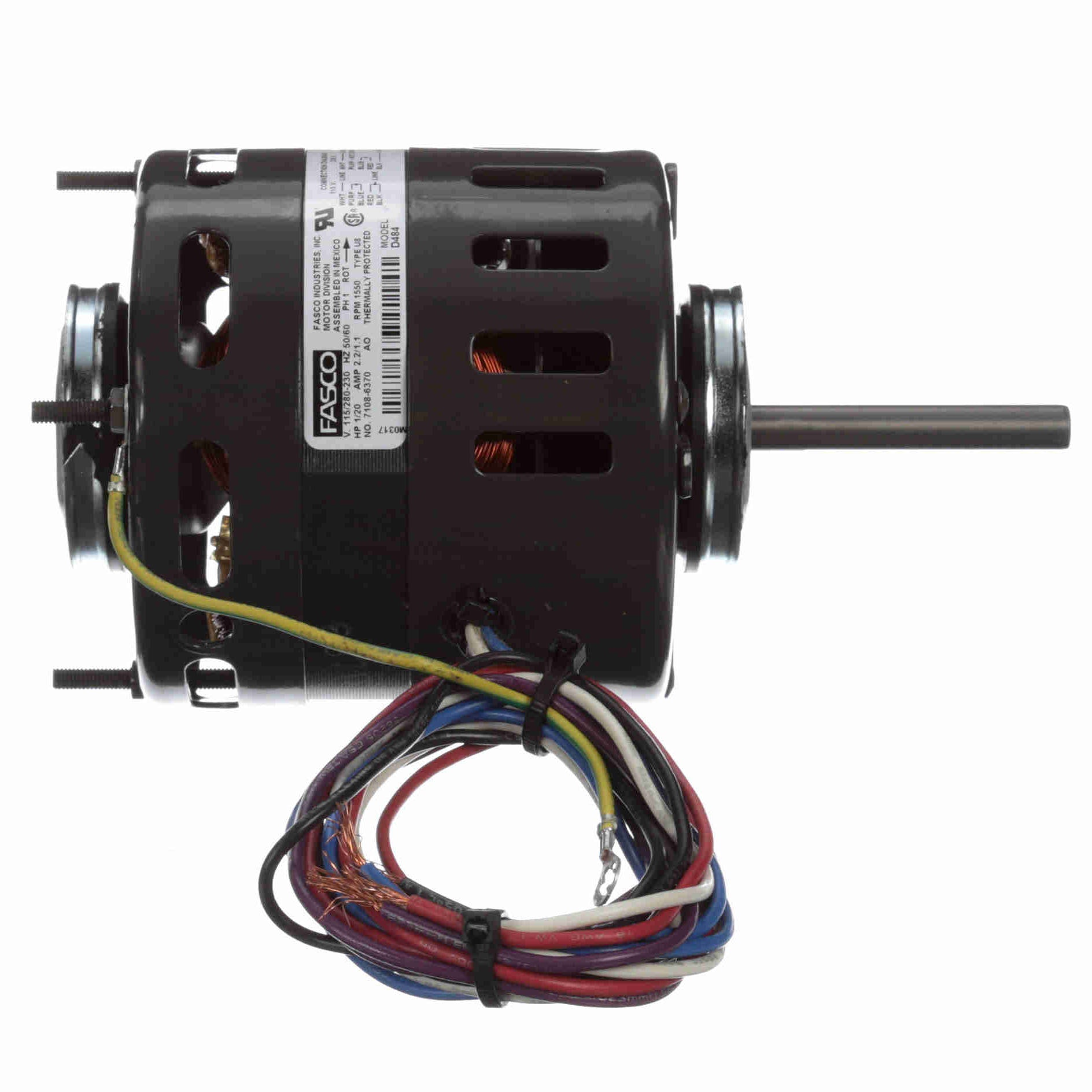 D484 Fasco 1/20HP Refrigeration Electric Motor, 1550RPM