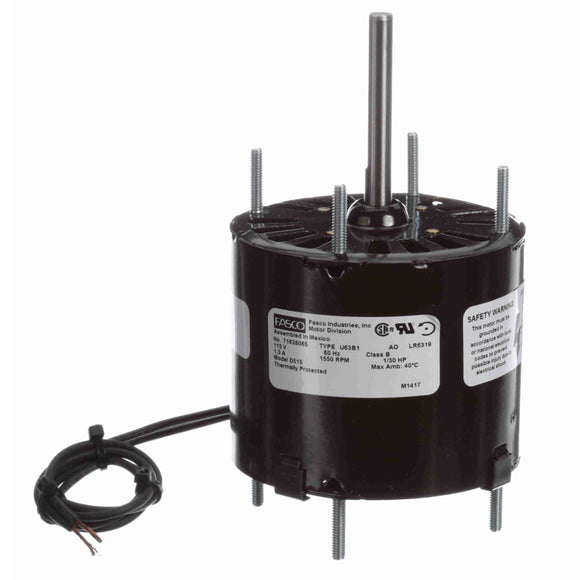 D515 Fasco 1/30HP Electric Motor, 1500 RPM, 3.3"