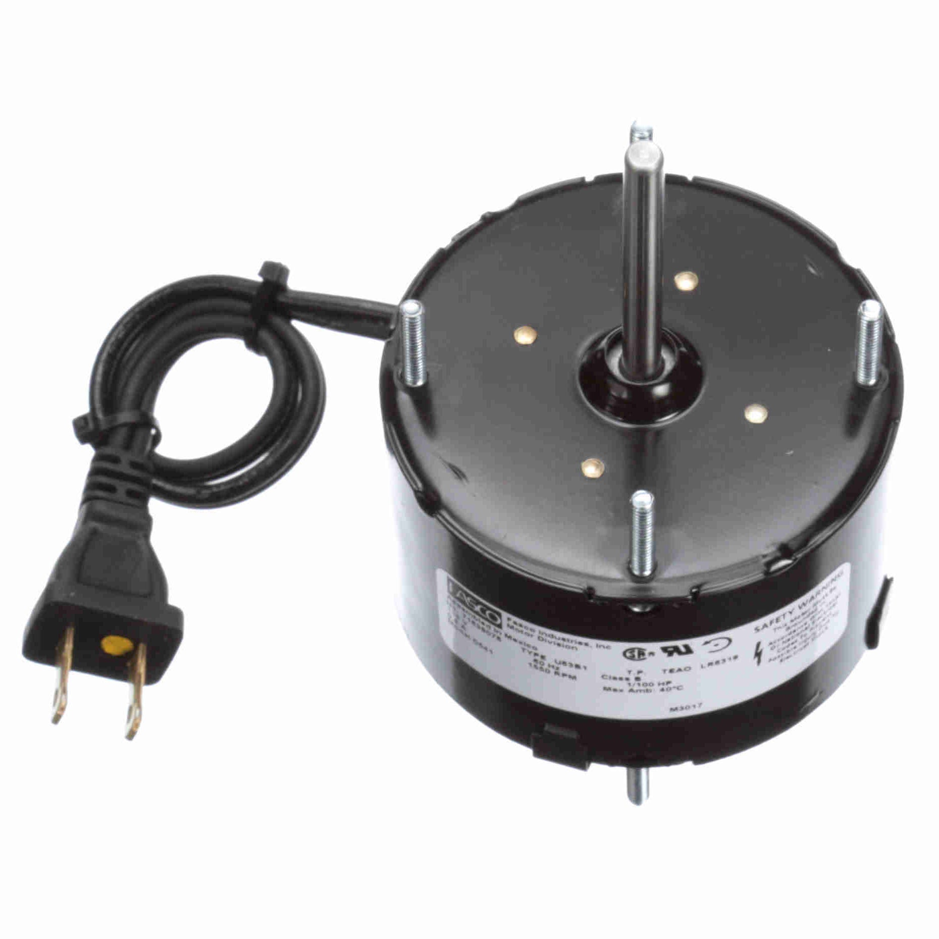 D541 Fasco 1/100HP OEM Replacement Electric Motor, 1550RPM - 0
