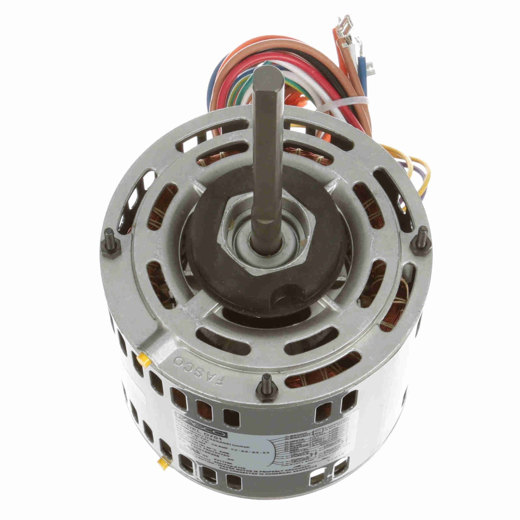 D701 Fasco 0.50/0.33/0.25/0.20HP Fan & Blower Electric Motor, 1075RPM - 0