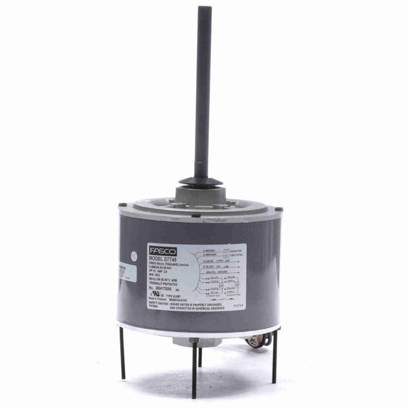 D7748 Fasco 1/3HP Condenser Fan Electric Motor, 5.6", 1075 RPM