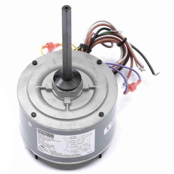 D7749 Fasco 1/4HP Condenser Fan Electric Motor, 1075RPM