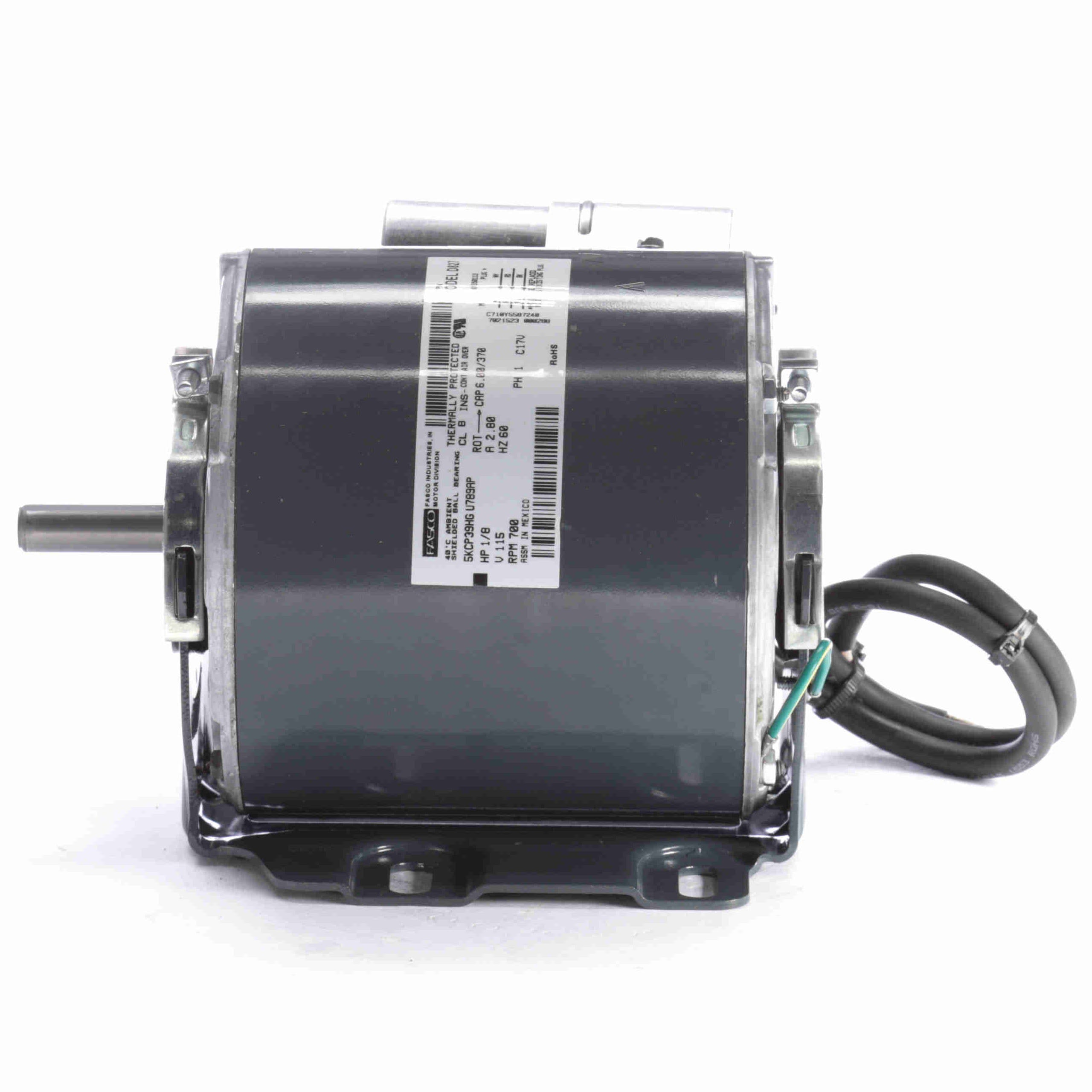 D827 Fasco 1/8HP OEM Replacement Electric Motor, 700RPM
