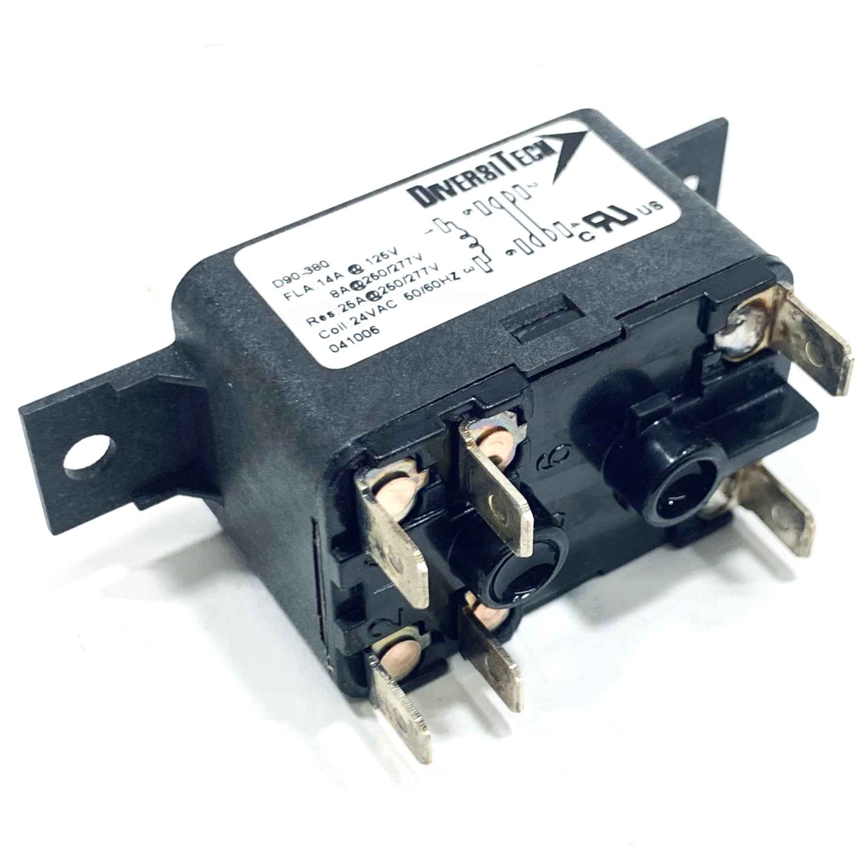 D90-380 DiversiTech General Purpose Relay, Coil 24VAC, 50/60Hz - 0