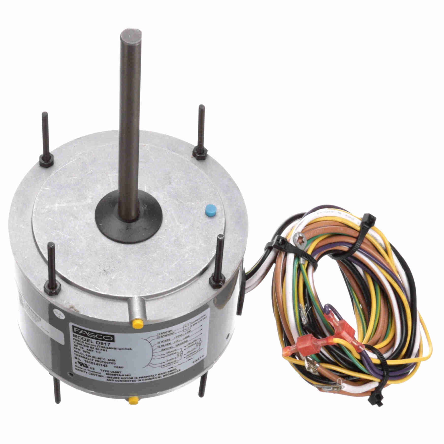 D917 Fasco 1/6HP Condenser Fan Electric Motor, 1075RPM - 0
