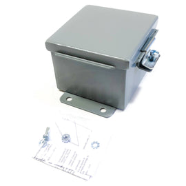 B040403CH Hubbell 4x4x3" N12 JIC Continuous Hinge Carbon Steel Gray Box