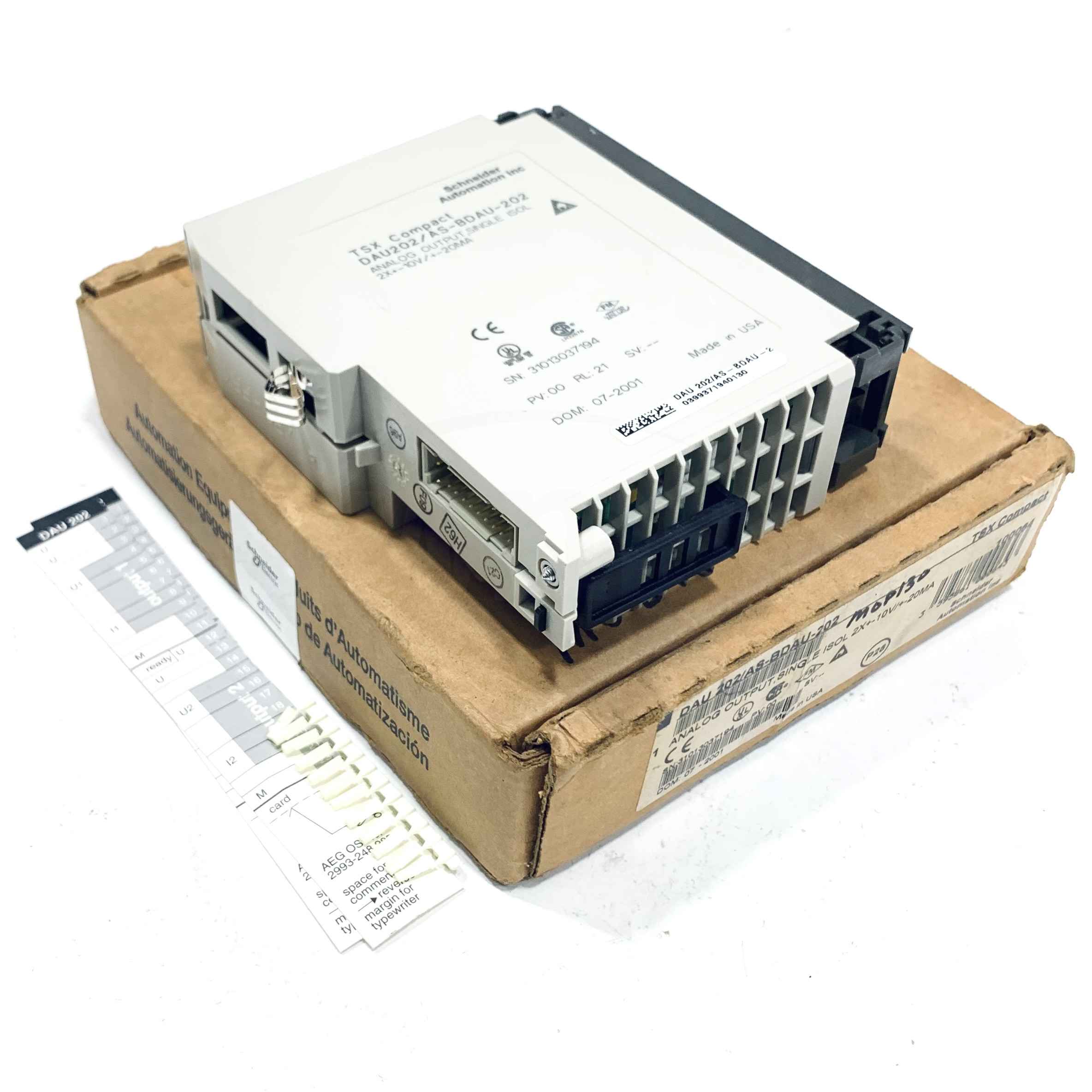 DAU202/AS-BDAU-202 Modicon Analog Output Module