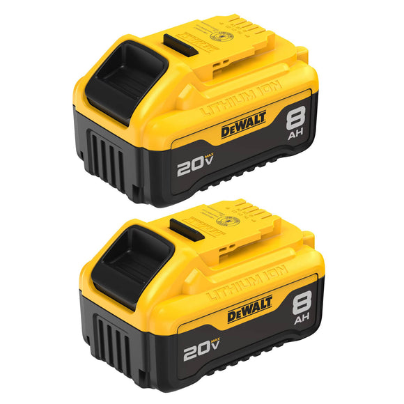 DCB208-2 DeWALT 20V MAX 8Ah Battery, 2-Pack