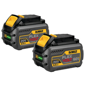 DCB606-2 DeWALT FLEXVOLT 20/60V MAX 6.0AH Battery Pack, 2 Pack - 0