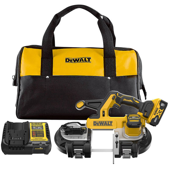 DCS378P1 DeWALT 20V MAX XR Mid-Size Bandsaw Kit