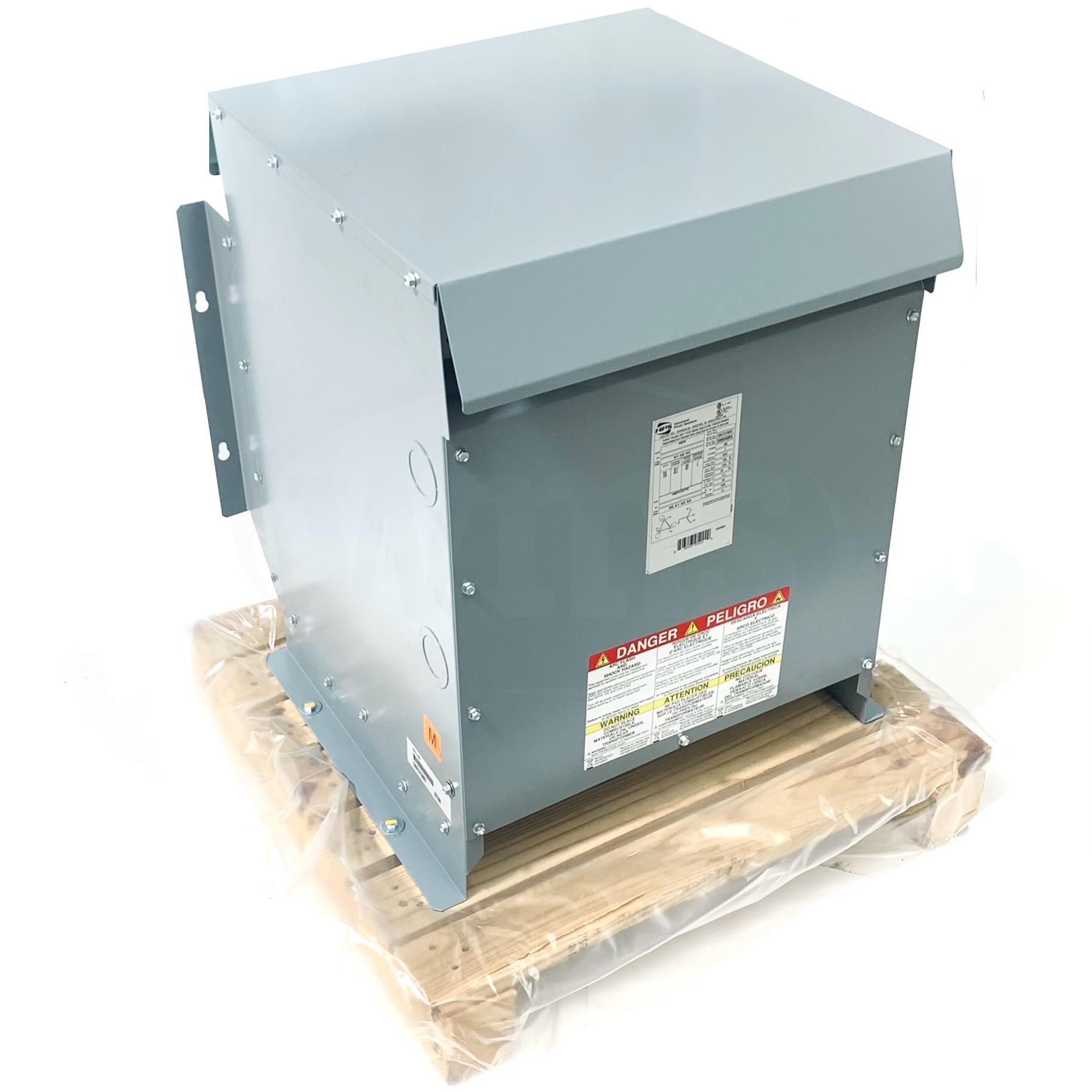 DM040KK Hammond Power Solutions Transformer, 3PH 40kVA 480D-480Y AL - 0