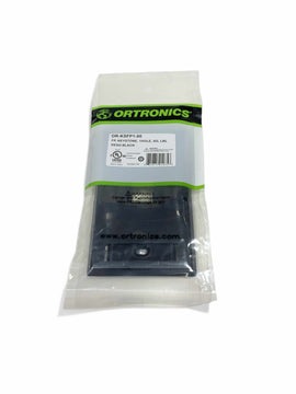 OR-KSFP1-00 Ortronics Keystone 1 Port Black Faceplate