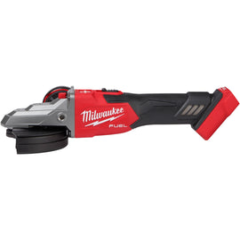 2887-20 Milwaukee M18 FUEL 5" Flathead Braking Grinder, Slide Switch Lock-On