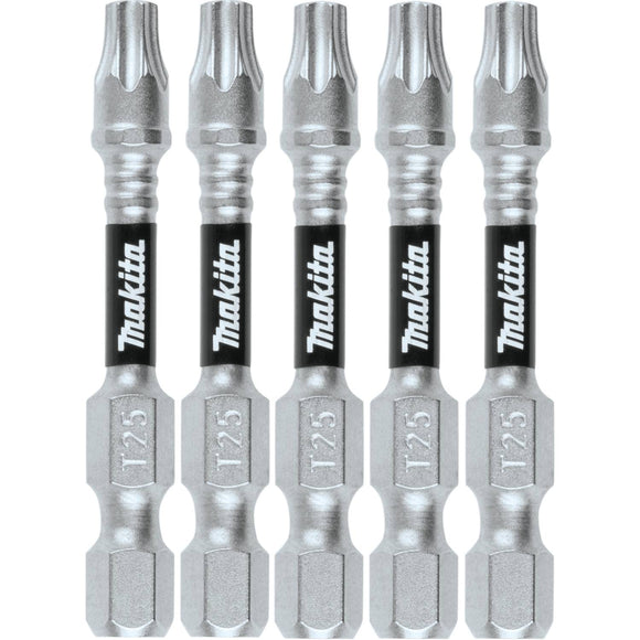 E-00991 Makita Impact XPS® T25 Torx 2" Power Bit, 5 Pack