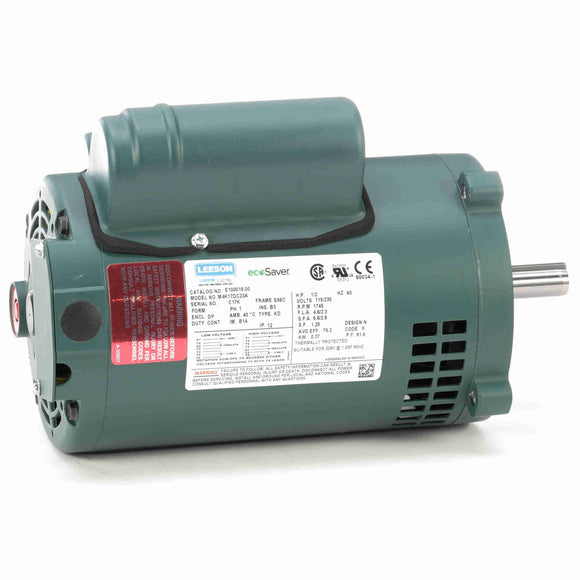 E100019.00 Leeson 1/2HP General Purpose ecoSaver Electric Motor, 1725RPM
