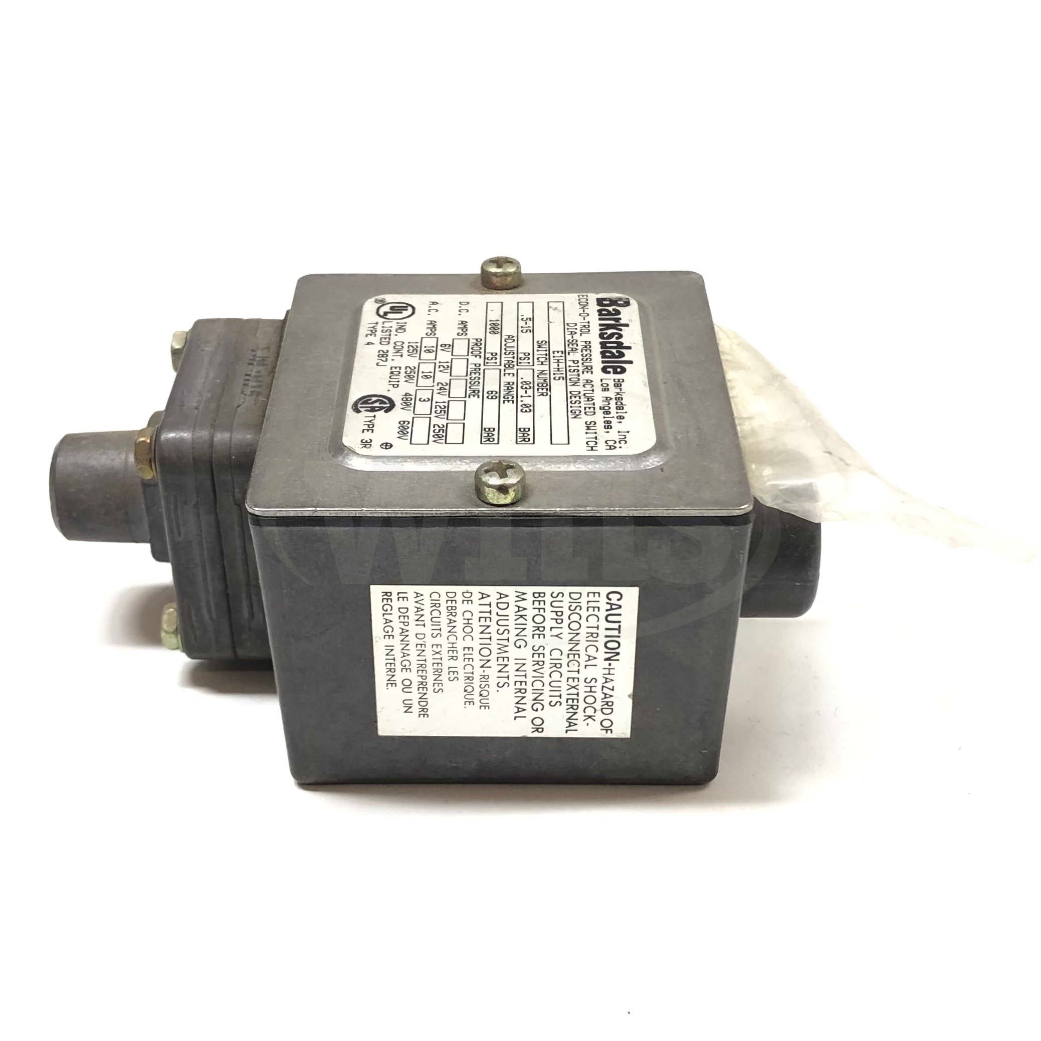 E1H-H15 Barksdale Econ-O-Trol Pressure Actuated Switch