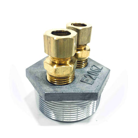 E206ZFF-999S Granby Bouchon Duplex Zamak 2" - 0