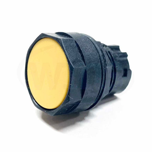 E22PB4 Cutler-Hammer Flush Push Button 25mm, Yellow, NEMA 4X