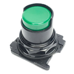 E34EHB3 Eaton Operator Button, Green, Half Shroud - 0