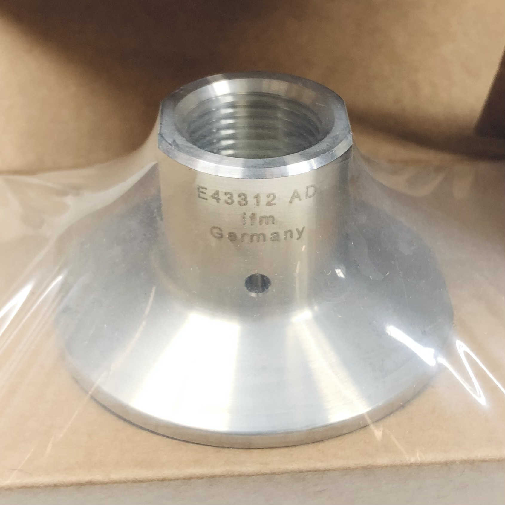 E43312 IFM Electronic Process Adaptor G1/2-Clamp DIN32676/2 3A AD - 0