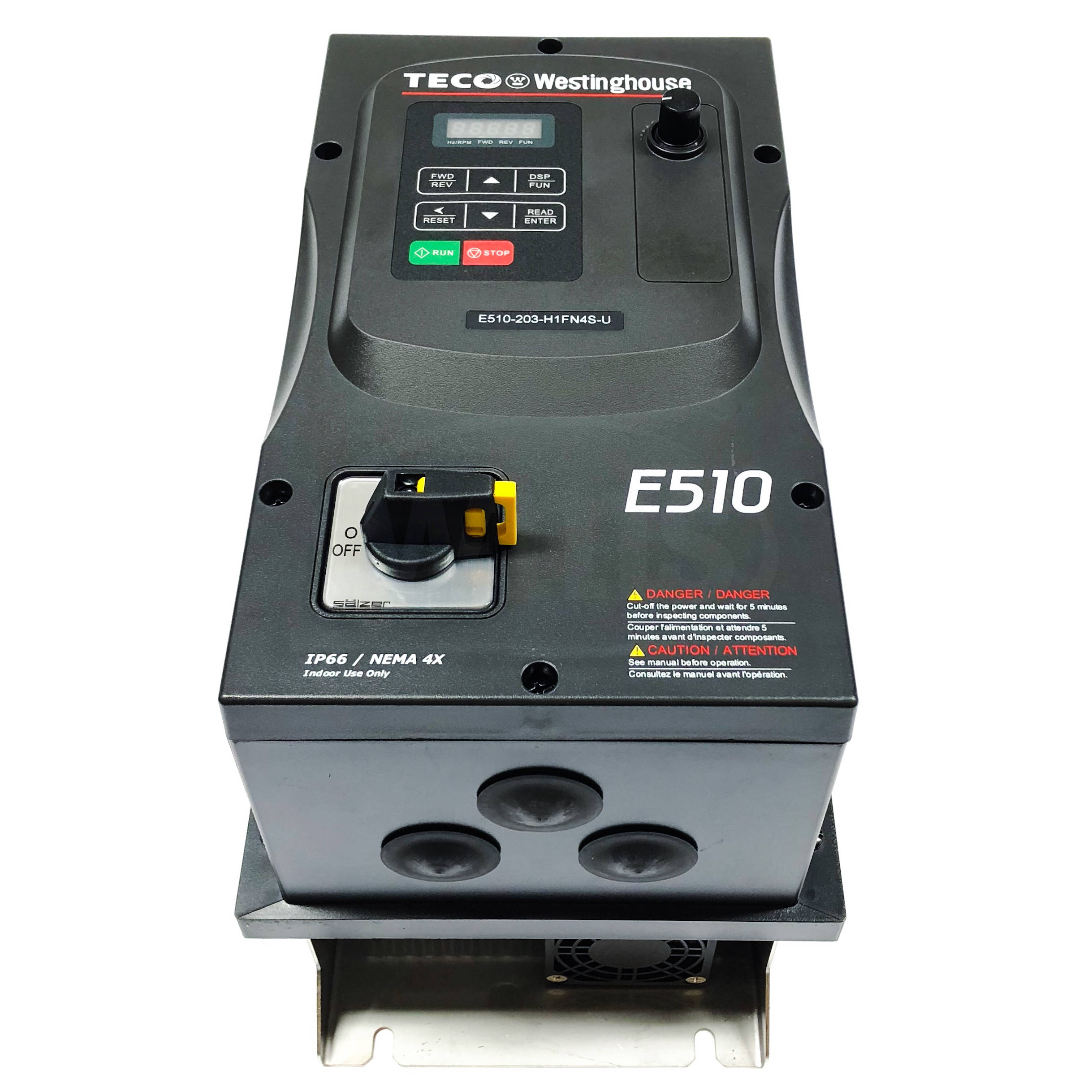 E510-403-H3FN4S-U Teco-Westinghouse 3 HP Variable Frequency Drive - 0