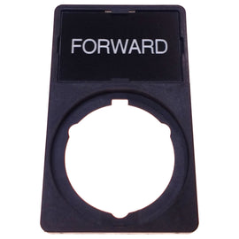 APP30-04 WEG "FORWARD" Legend Plate w/Holder