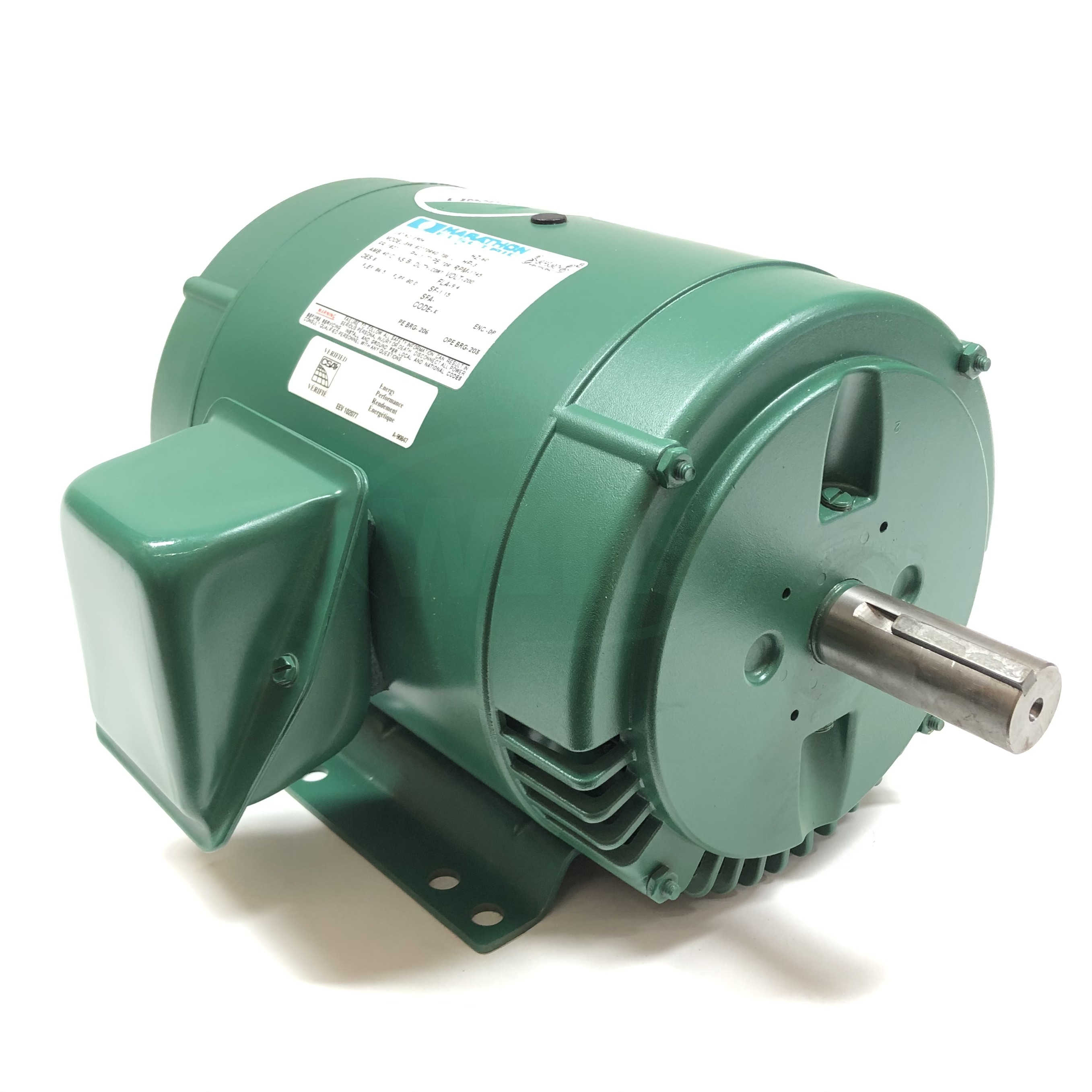 E904 Marathon 3 Hp, 1745 Rpm, 3 PH, 60 Hz, Motor
