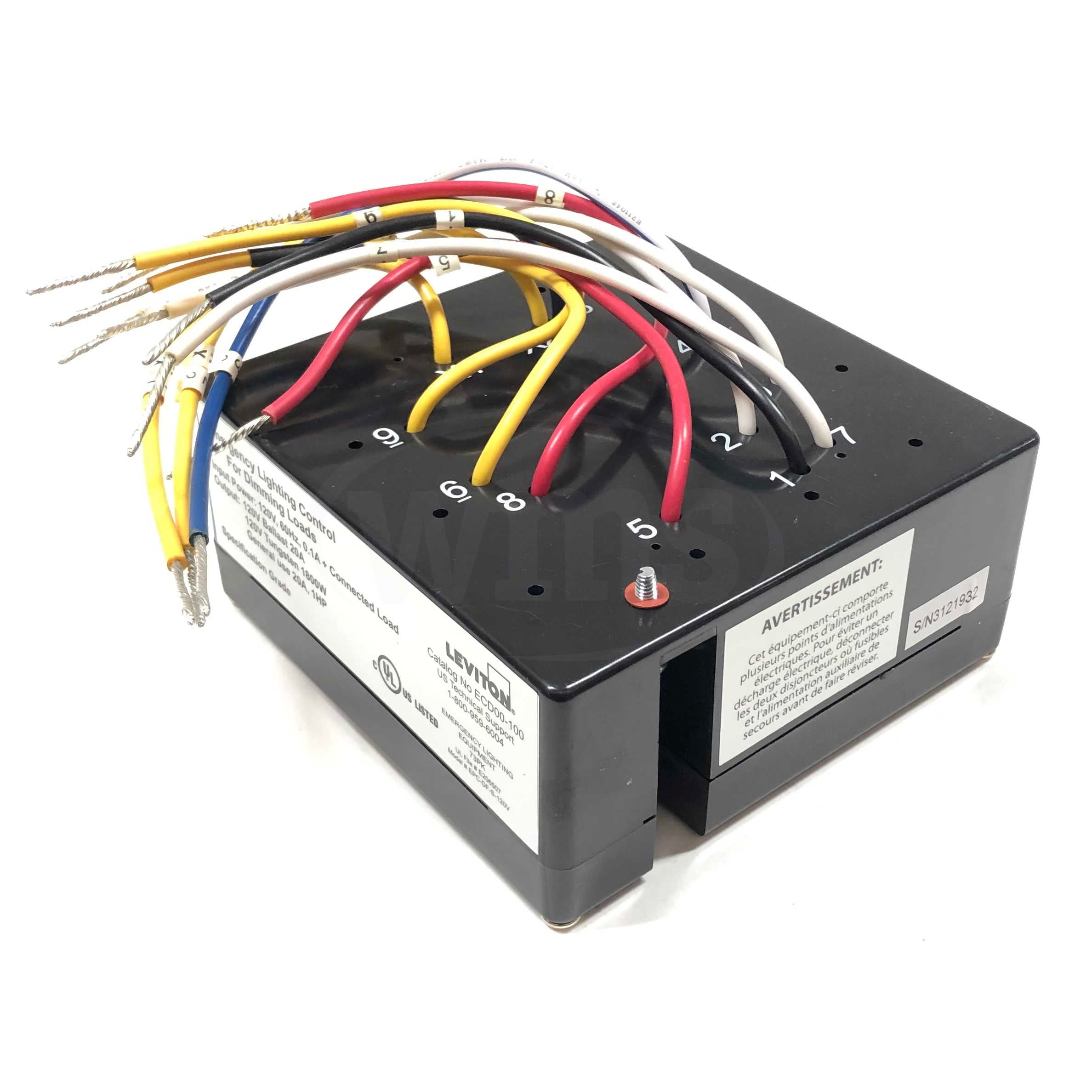 ECD00-100 Leviton Emergency Fixture Control For Dimming Loads