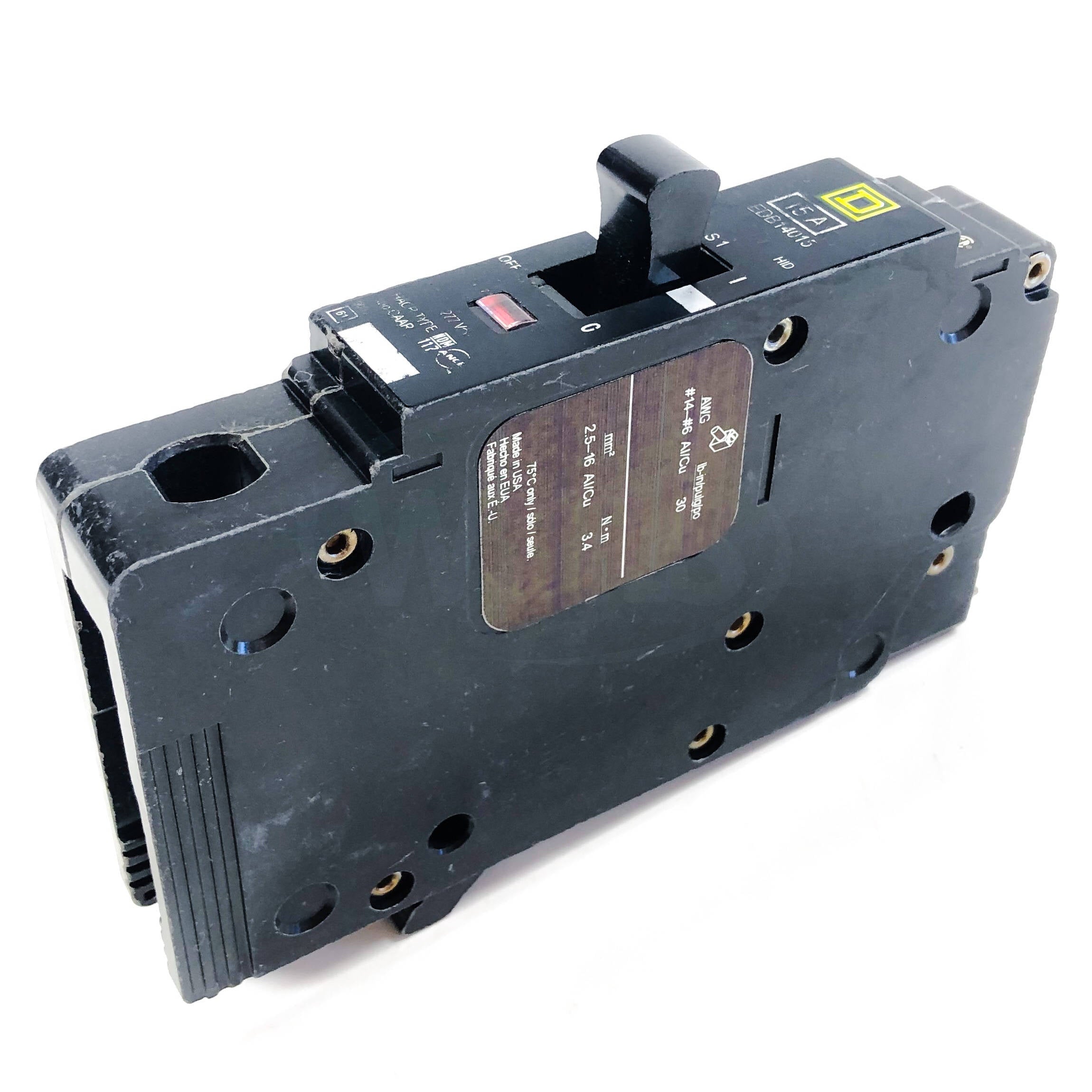 EDB14015 Square D E-Frame Circuit Breaker, 15 Amp 1-Pole