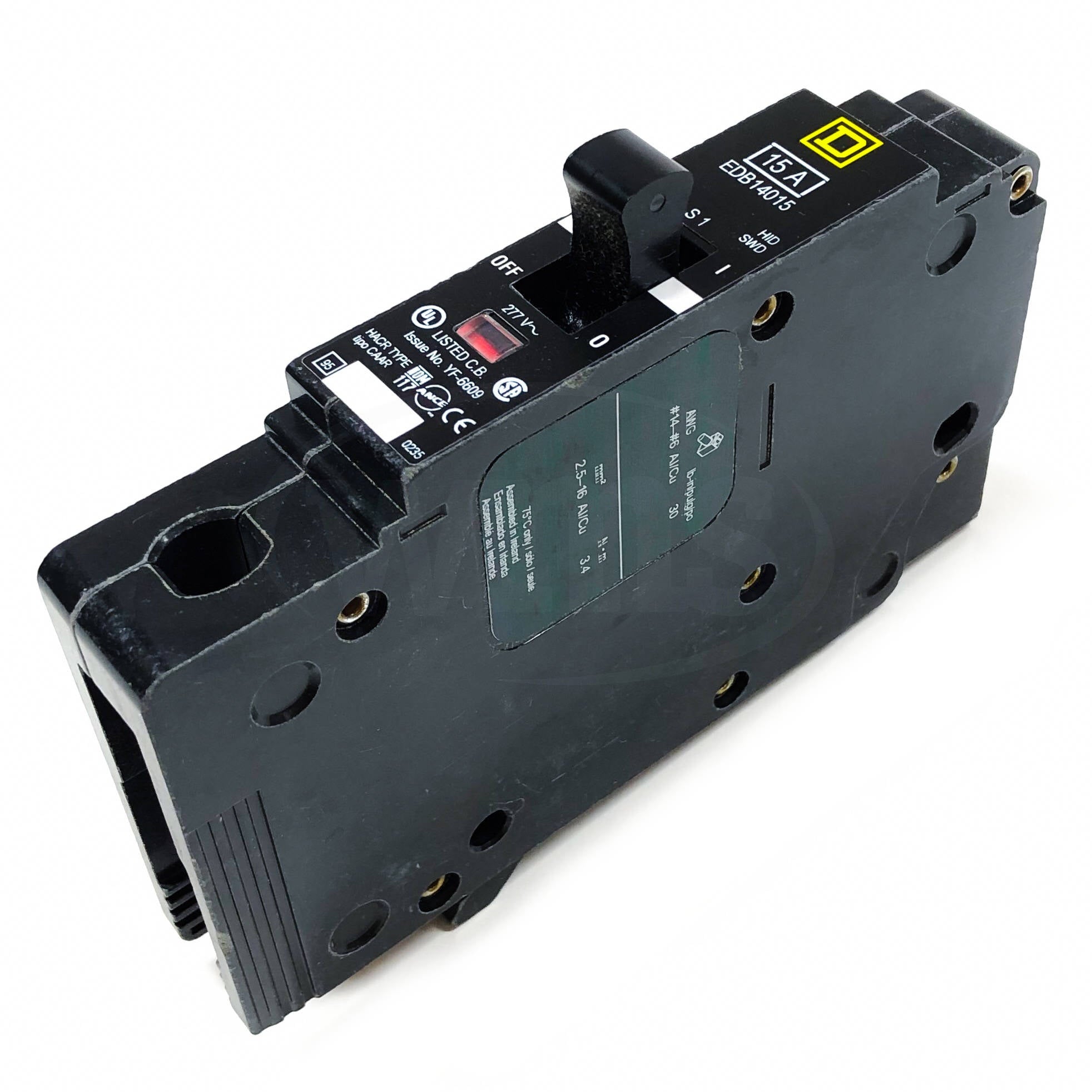EDB14015 Square D E-Frame Circuit Breaker, 15 Amp 1-Pole