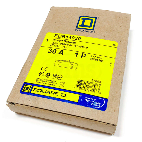 EDB14030 Square D E Frame Circuit Breaker, 30 Amp, 1-Pole