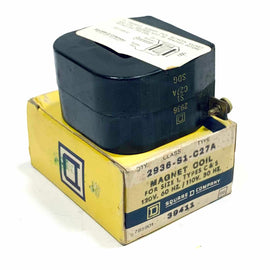 2936-S1-C27A Square D Magnet Coil, 120V 60Hz, 110V 50Hz, 39411