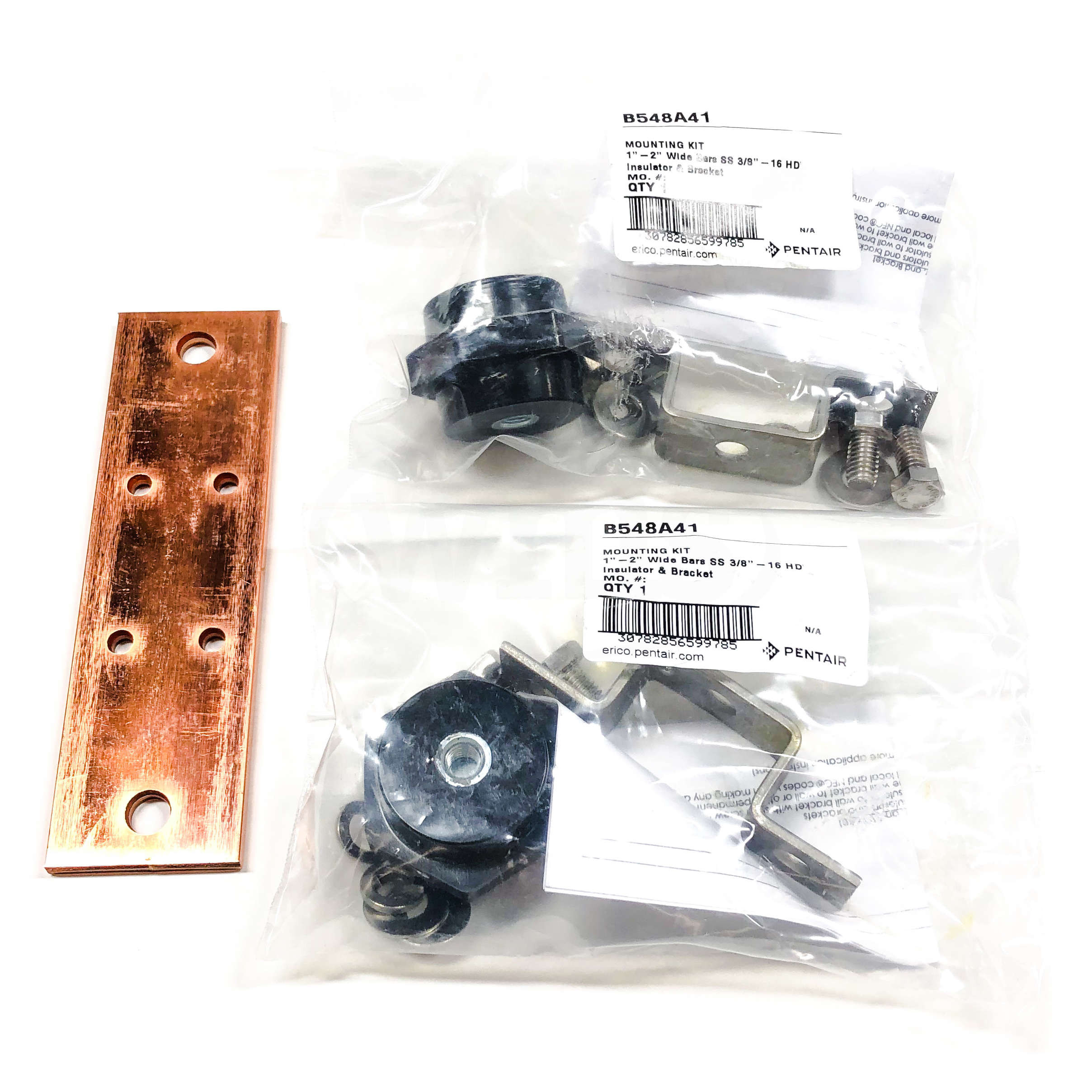 EGBA14207BF Pentair Ground Busbar Assembly, 1/4 x 2 x 7
