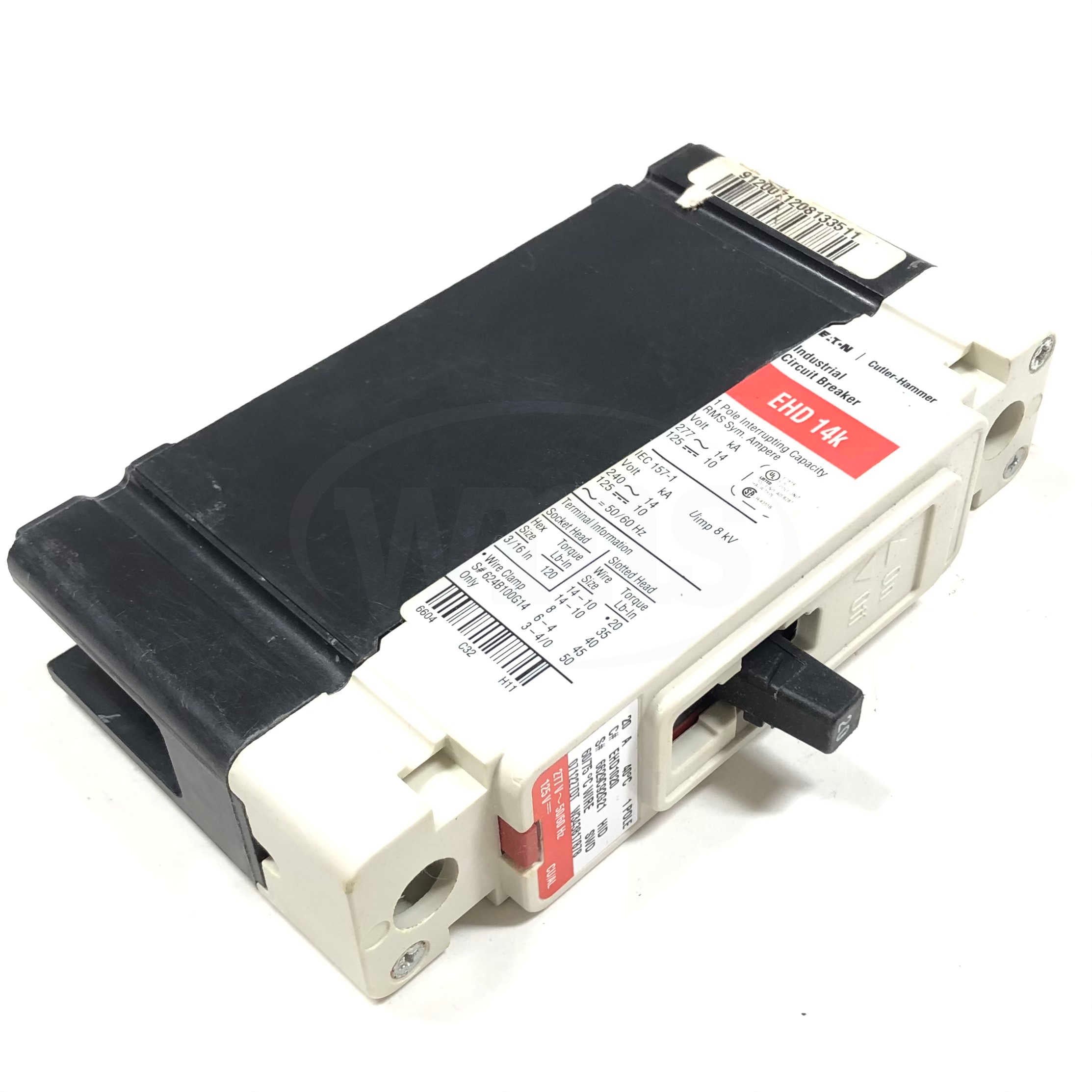 EHD1020 Cutler-Hammer Circuit Breaker, 20A 1-Pole