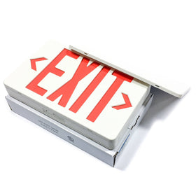 ELXN400RN Emergi-Lite Plastic Exit Sign, White - 0