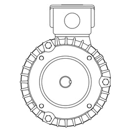 NPV0024C Teco-Westinghouse 2HP MAX-PE Cast Iron Electric Motor, 1800RPM