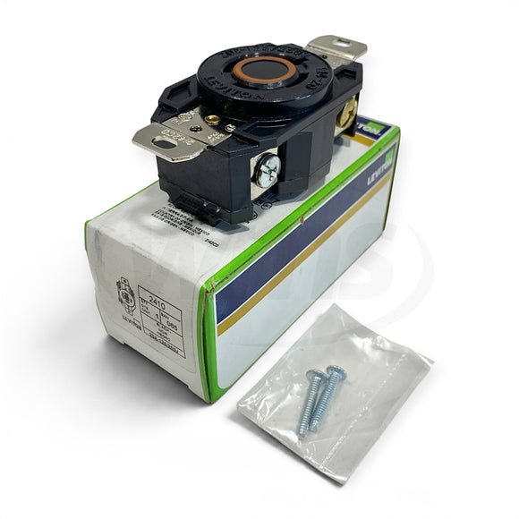 2410 Leviton 20 Amp, 125/250V Flush Mount Locking Receptacle