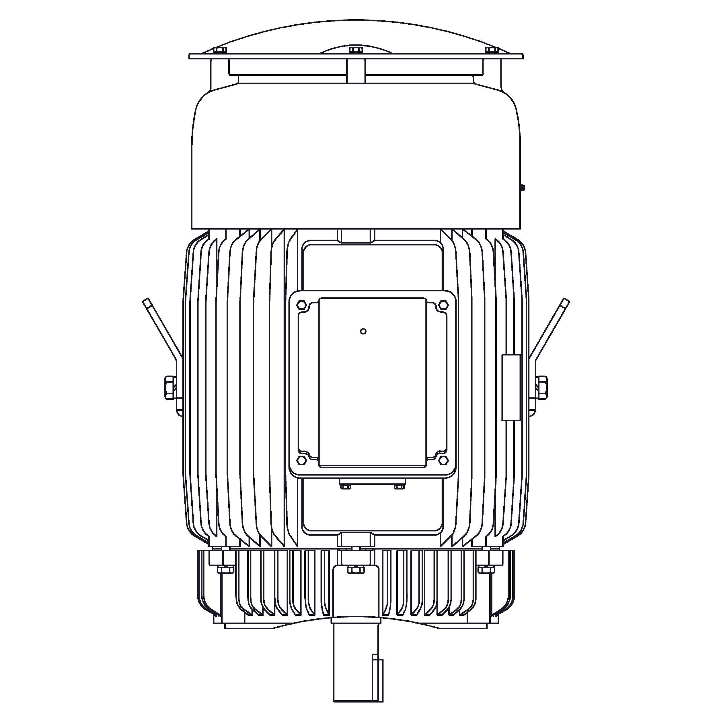 EPV0502C Teco-Westinghouse 50HP Cast Iron Electric Motor, 3600 RPM